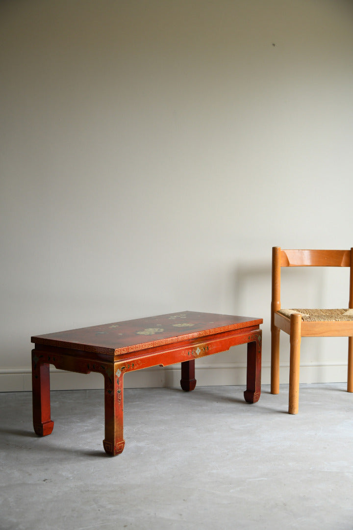 Red Oriental Coffee Table