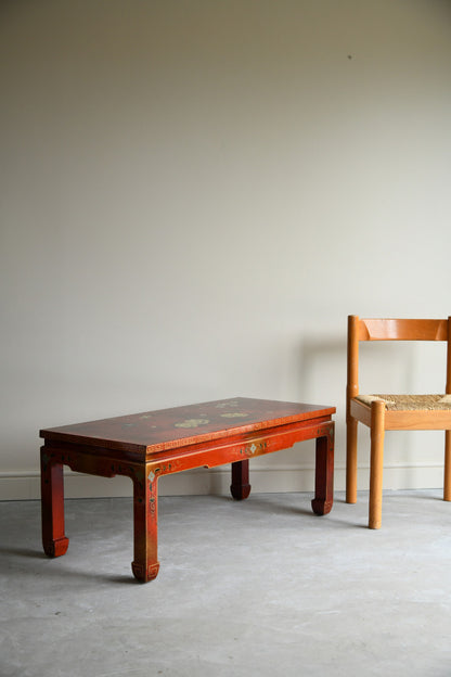 Red Oriental Coffee Table