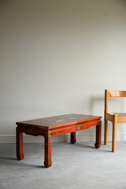 Red Oriental Coffee Table