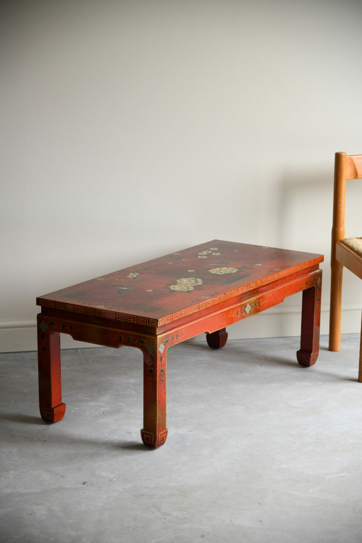 Red Oriental Coffee Table