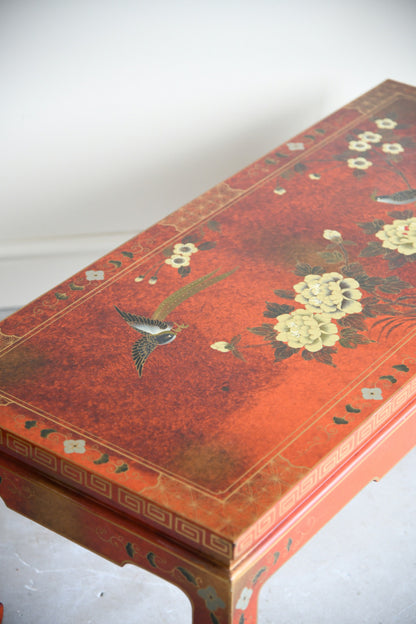 Red Oriental Coffee Table