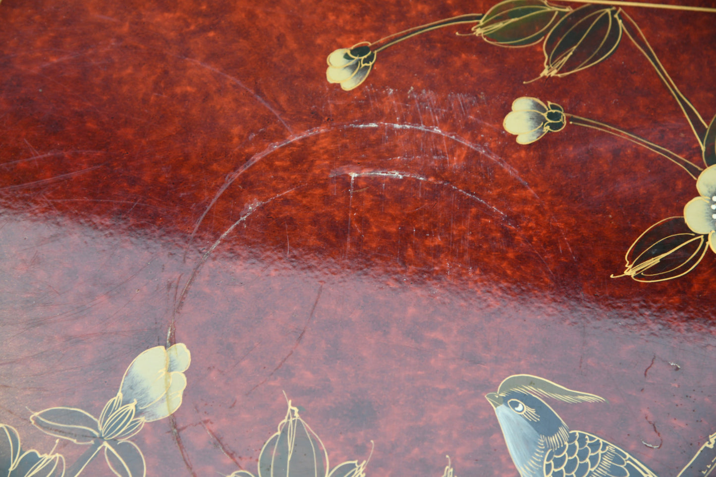 Red Oriental Coffee Table