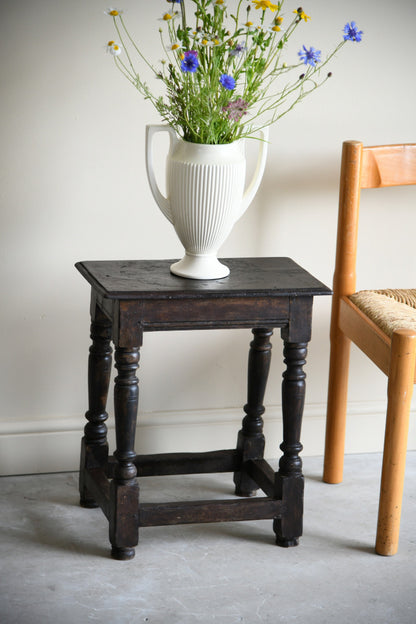 Antique Oak Joint Stool