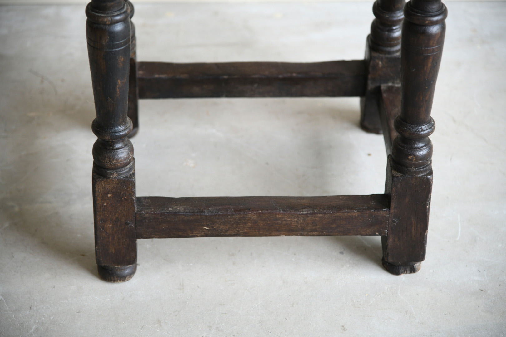 Antique Oak Joint Stool