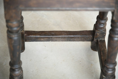 Antique Oak Joint Stool