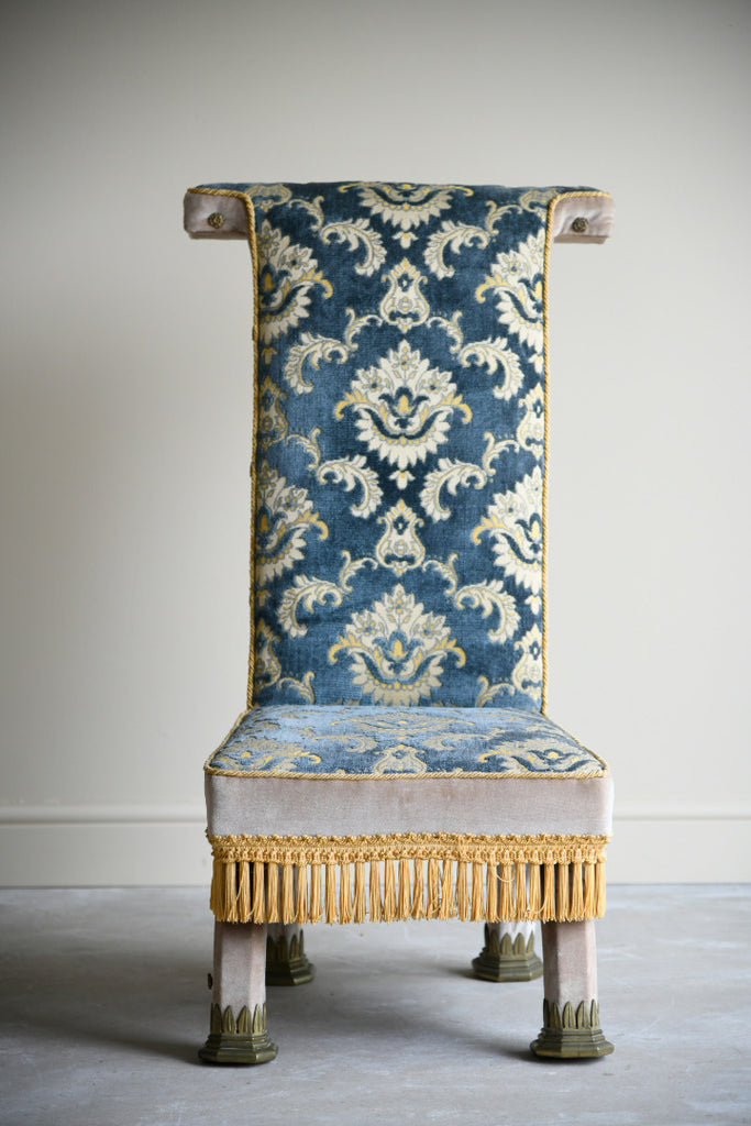 Antique Gothic Prayer Chair