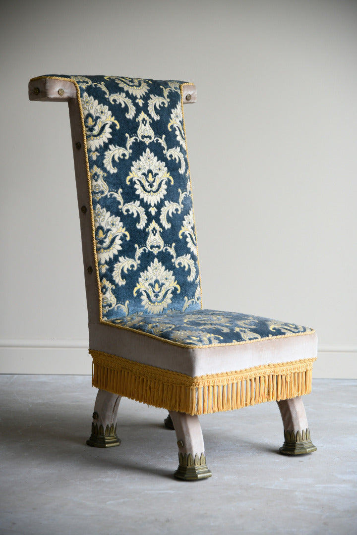 Antique Gothic Prayer Chair