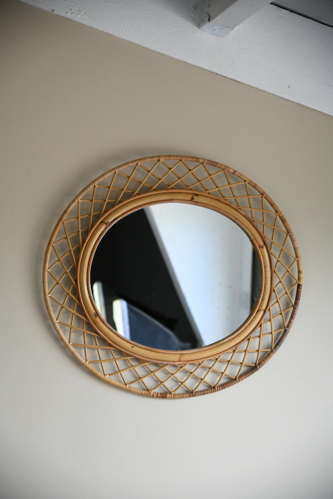 Retro Cane Wall Mirror
