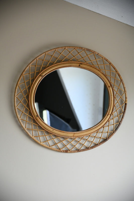 Retro Cane Wall Mirror