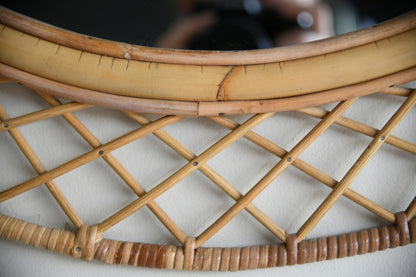 Retro Cane Wall Mirror