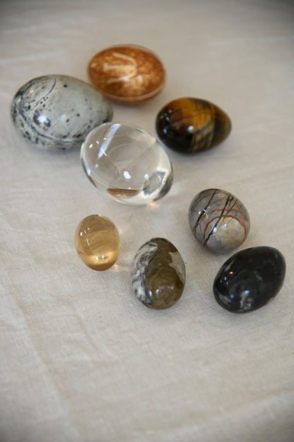 Collection Polished Stone Eggs