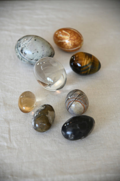 Collection Polished Stone Eggs