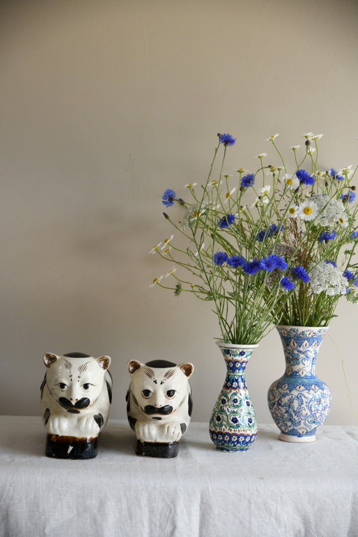 Pair Of Chinese Stoneware Head Rests