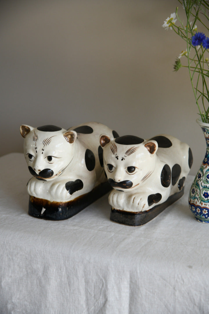 Pair Of Chinese Stoneware Head Rests