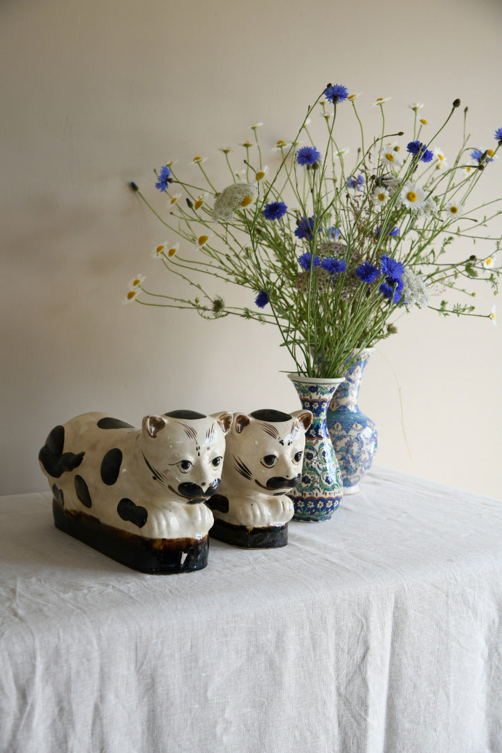 Pair Of Chinese Stoneware Head Rests
