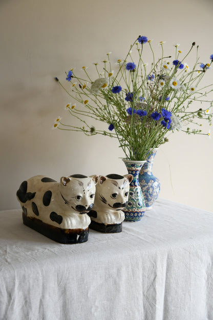 Pair Of Chinese Stoneware Head Rests