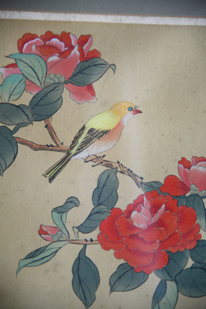 Pair Chinese Silk Paintings