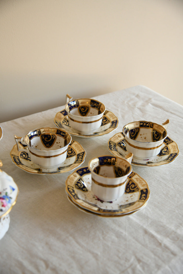 Antique Floral Part Tea Set