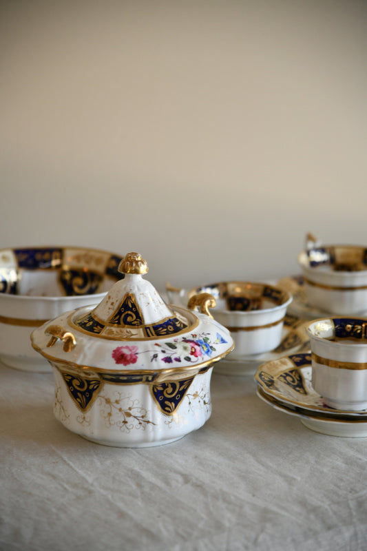 Antique Floral Part Tea Set