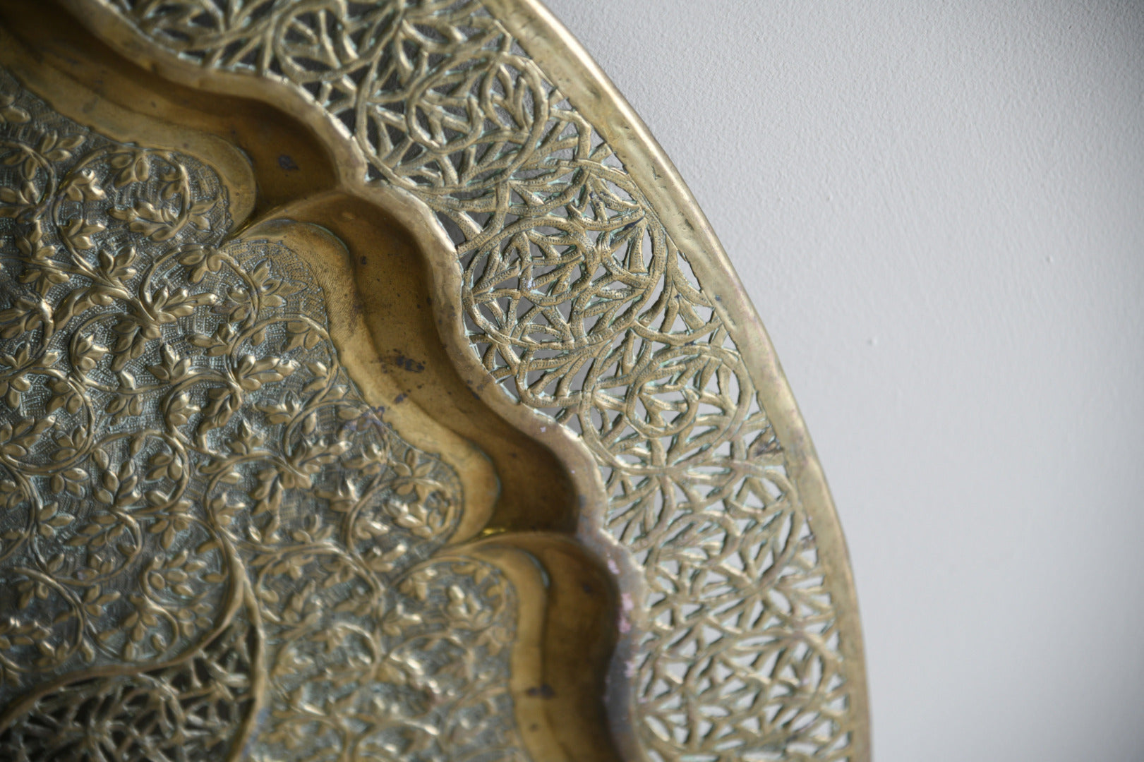 Decorative Eastern Brass Tray