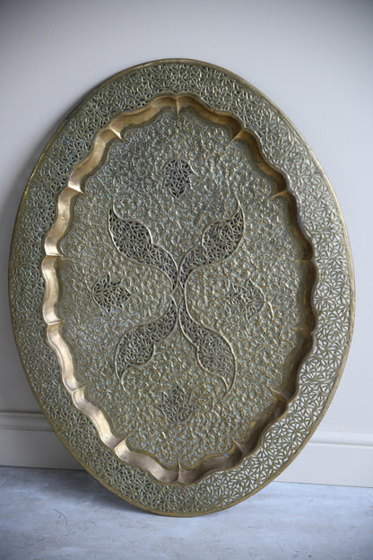 Decorative Eastern Brass Tray