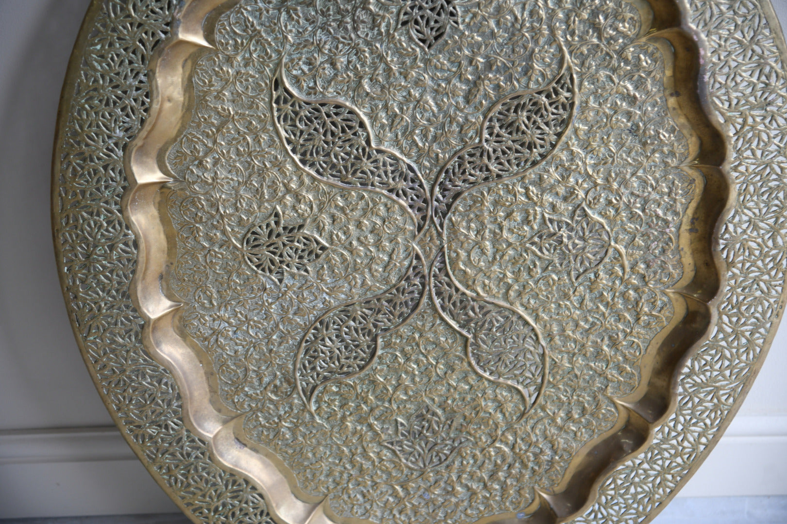 Decorative Eastern Brass Tray