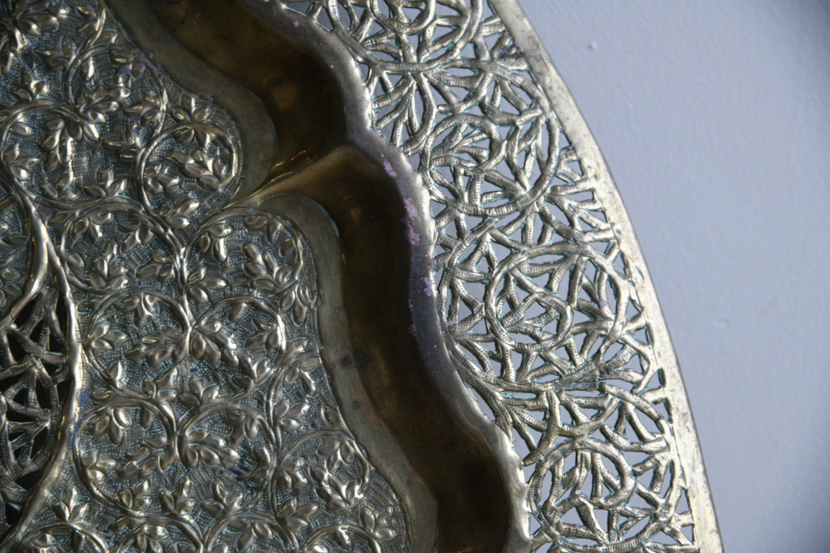 Decorative Eastern Brass Tray