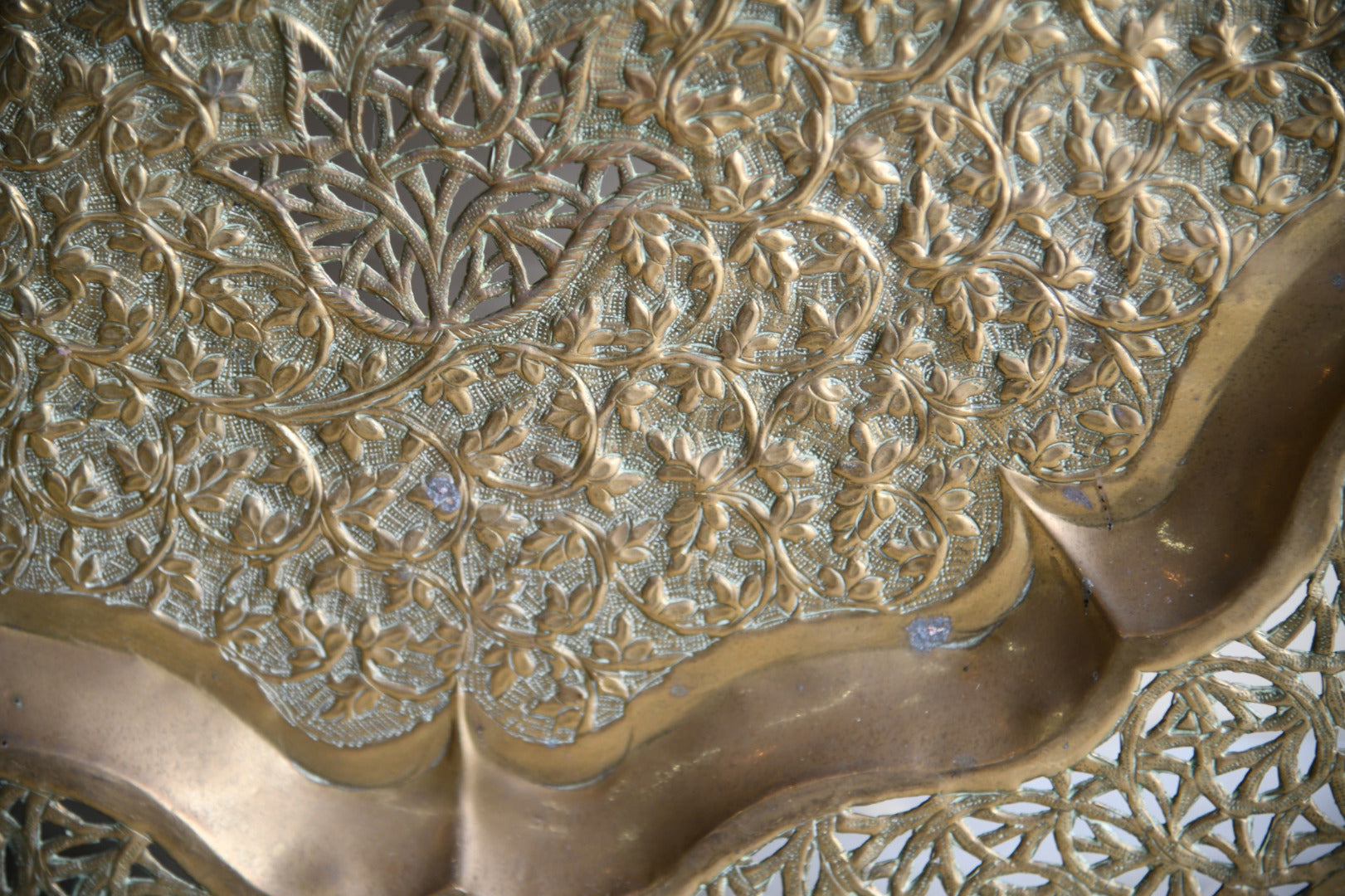 Decorative Eastern Brass Tray