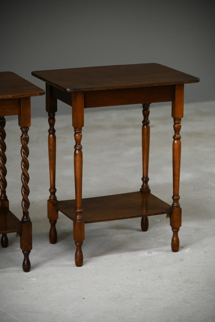 Pair Two Tier Side Tables