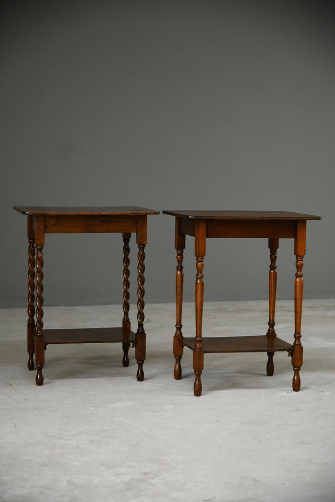 Pair Two Tier Side Tables