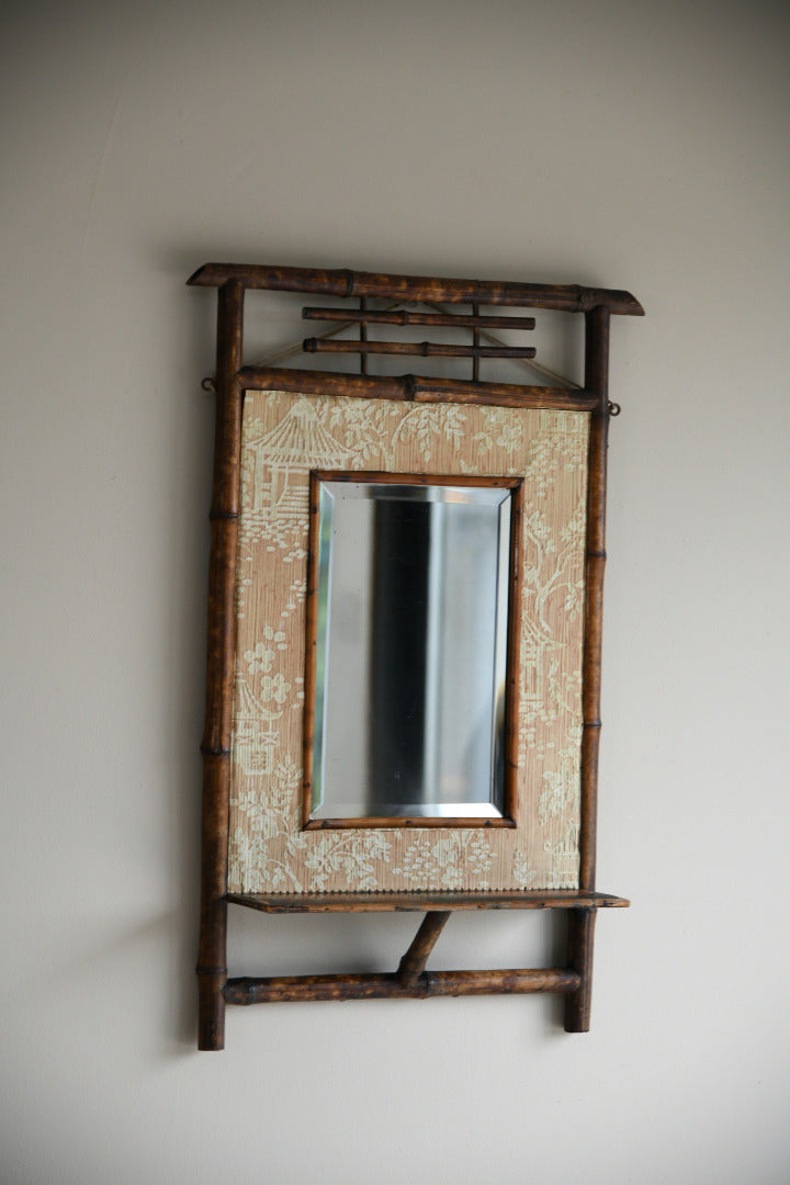 Early 20th Century Bamboo Mirror