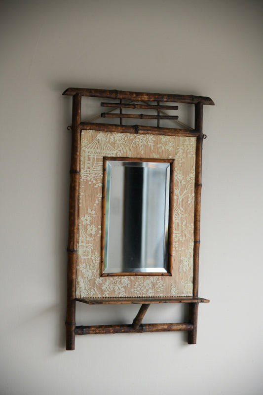 Early 20th Century Bamboo Mirror