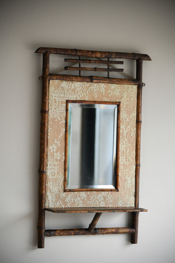 Early 20th Century Bamboo Mirror