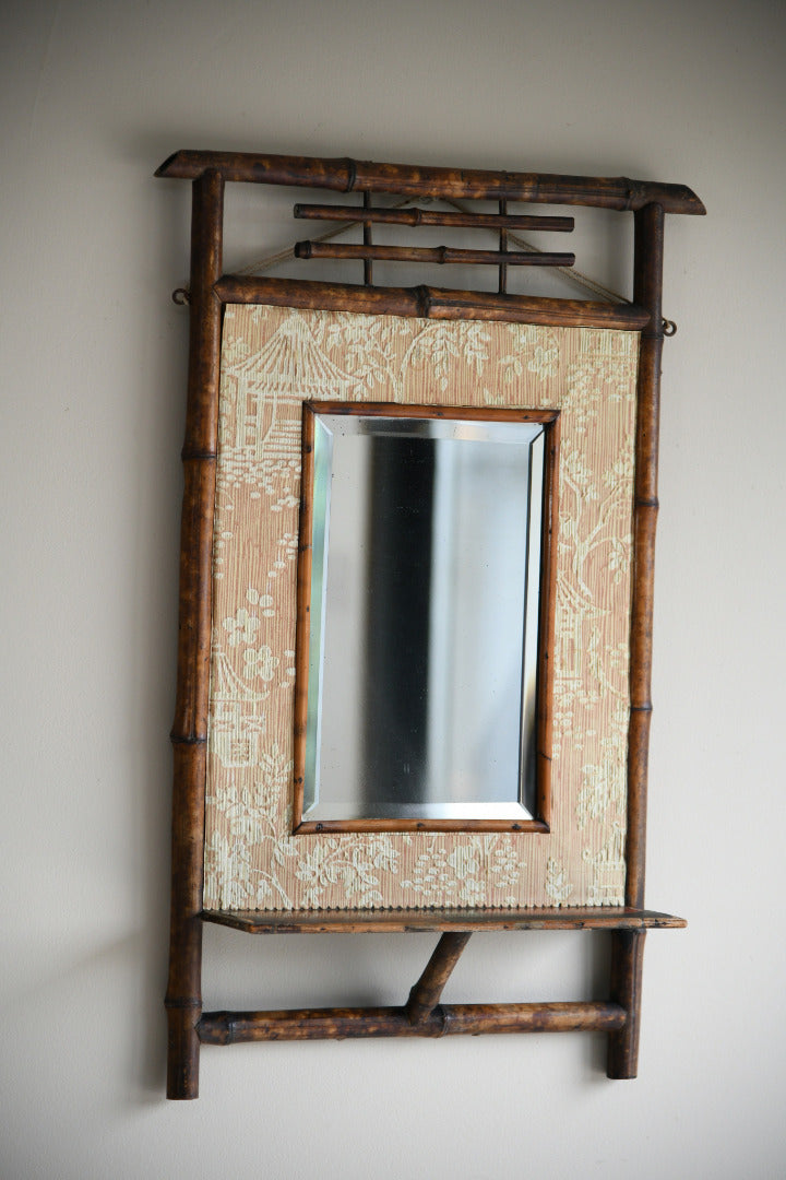 Early 20th Century Bamboo Mirror