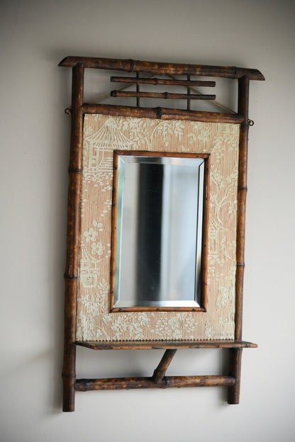 Early 20th Century Bamboo Mirror