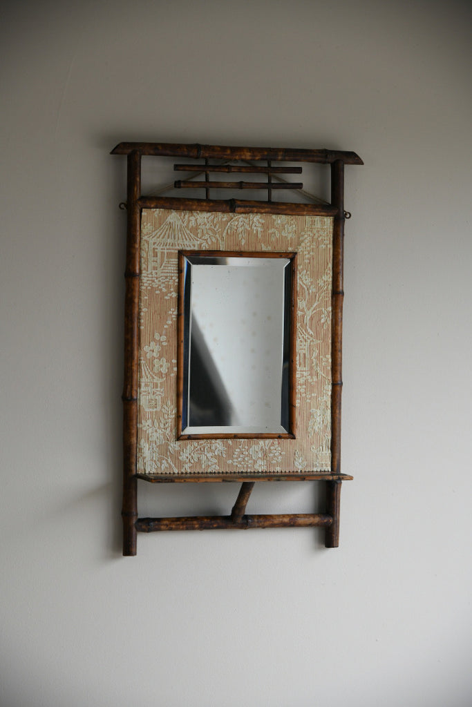 Early 20th Century Bamboo Mirror