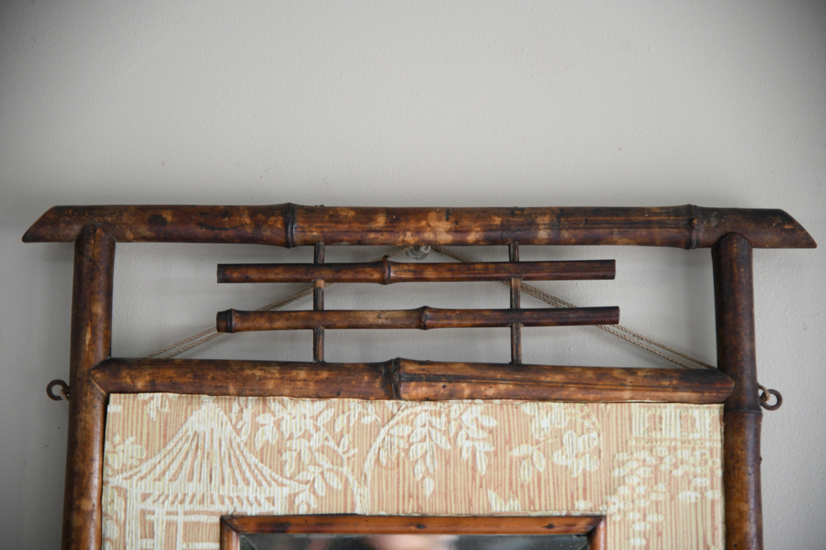 Early 20th Century Bamboo Mirror