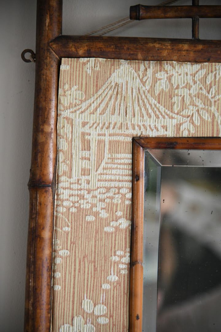 Early 20th Century Bamboo Mirror