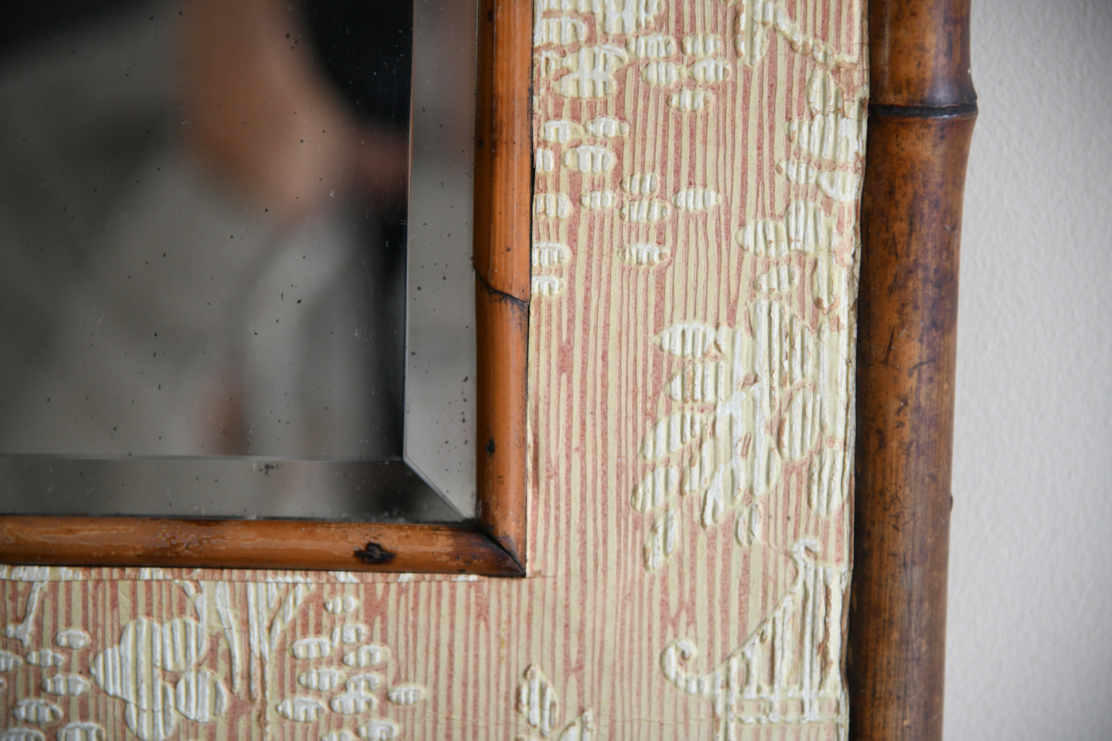 Early 20th Century Bamboo Mirror