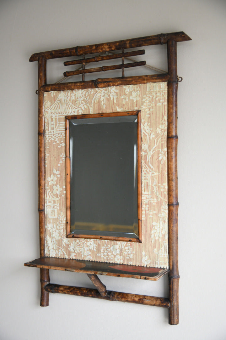Early 20th Century Bamboo Mirror
