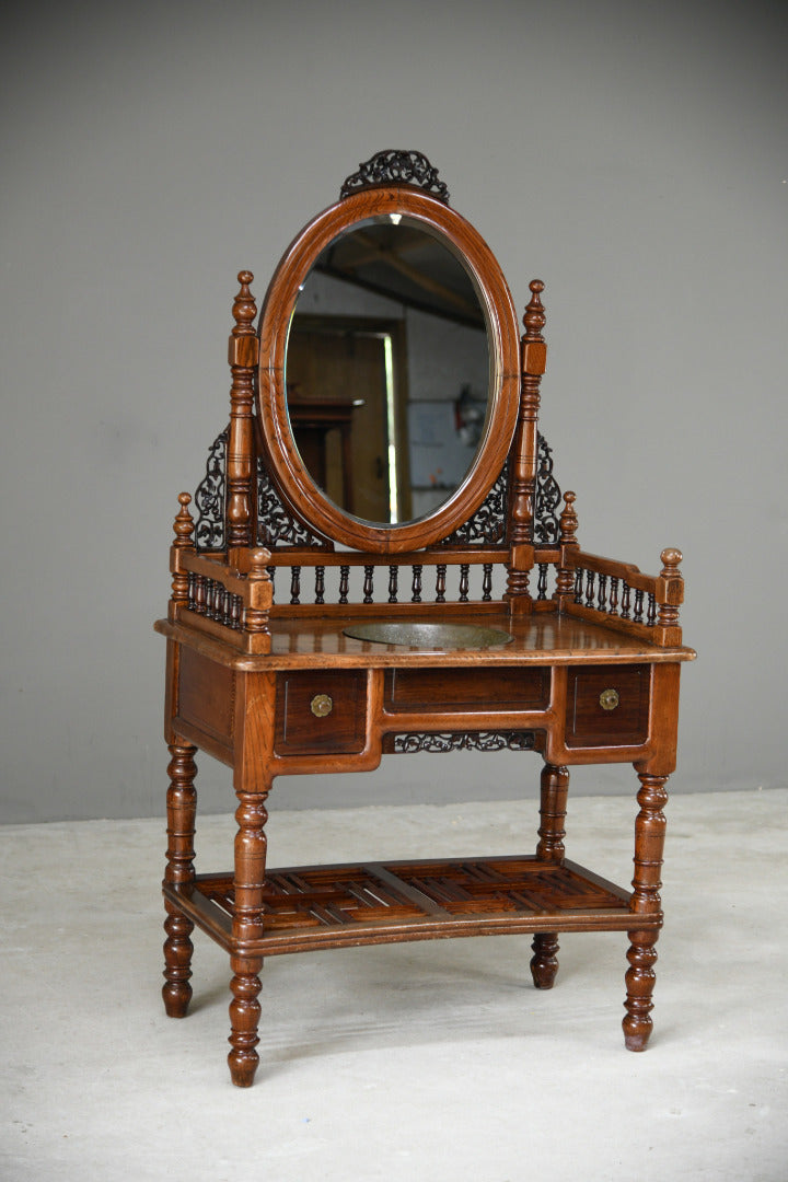 Anglo Asian Washstand Swing Mirror Back