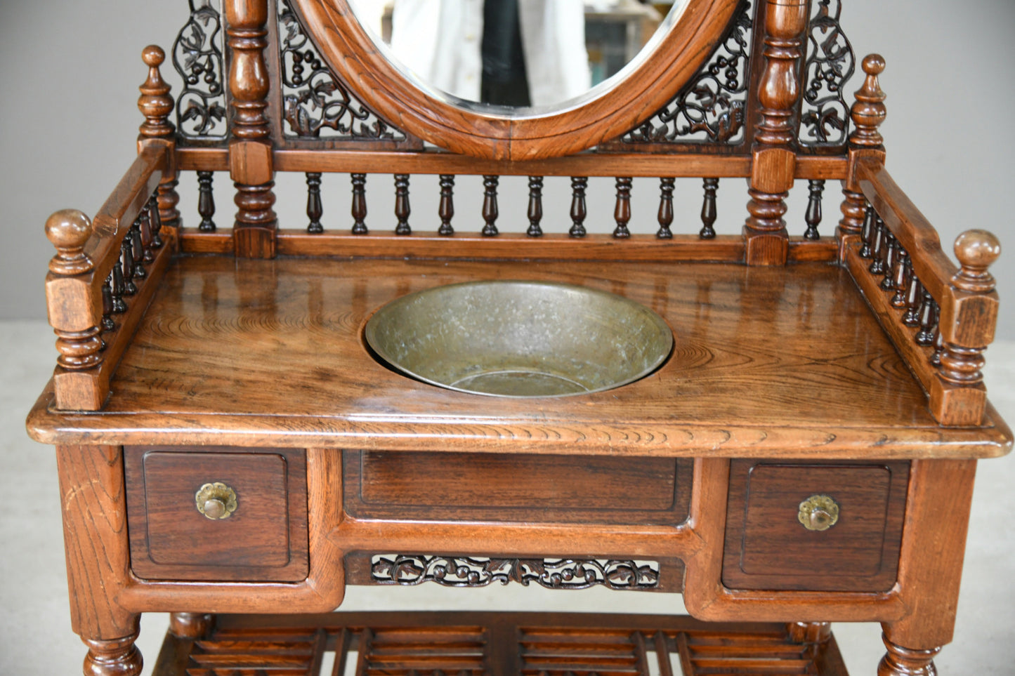 Anglo Asian Washstand Swing Mirror Back