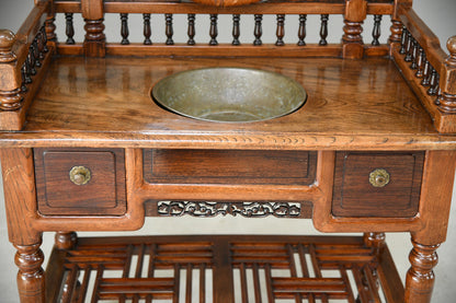 Anglo Asian Washstand Swing Mirror Back