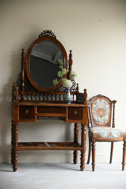 Anglo Asian Washstand Swing Mirror Back