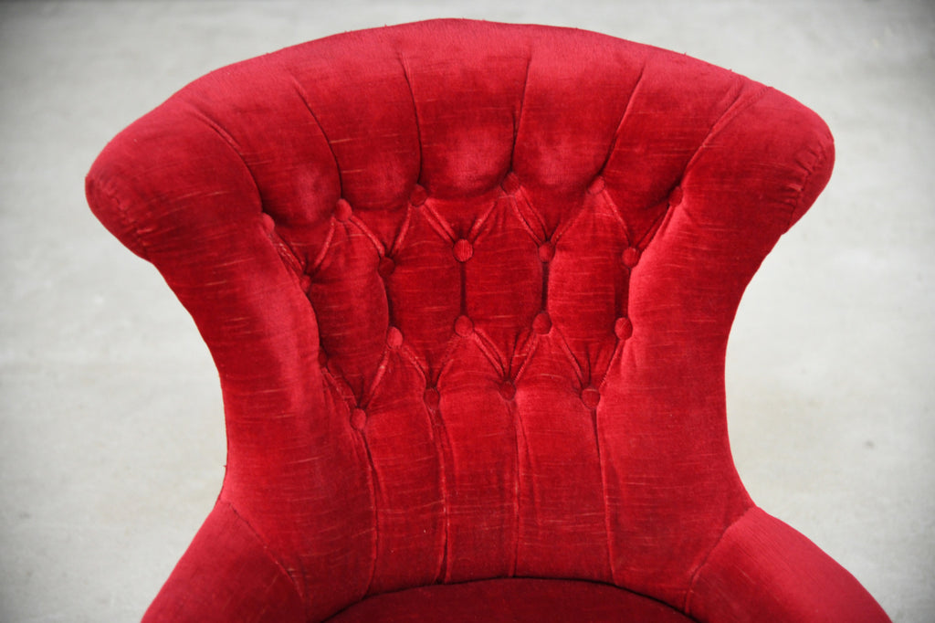 Red Upholstered Nursing Chair