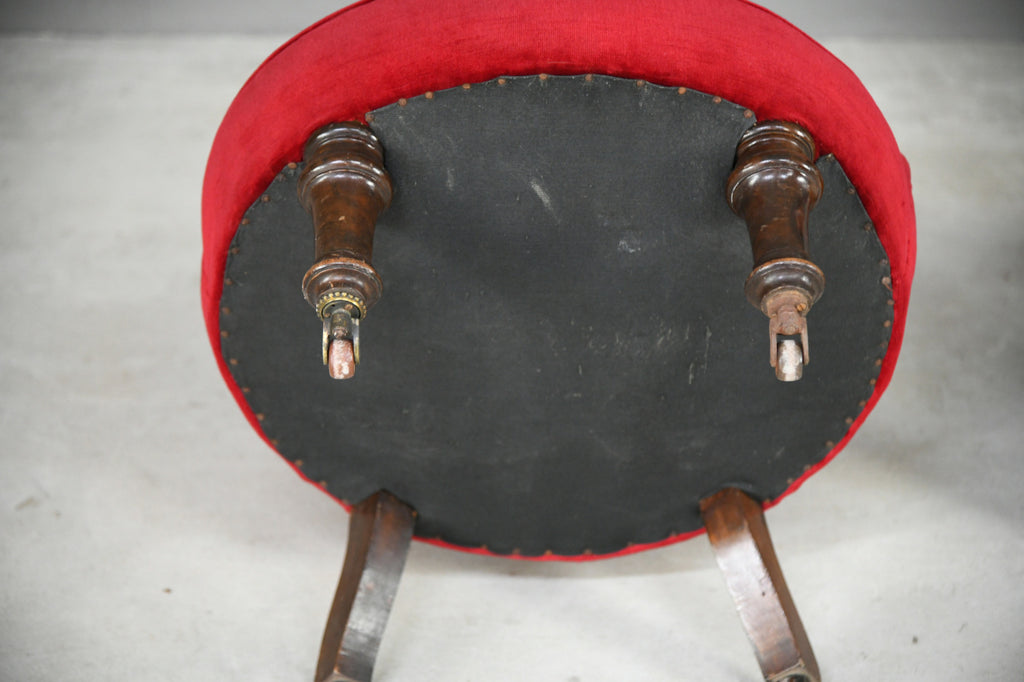 Red Upholstered Nursing Chair