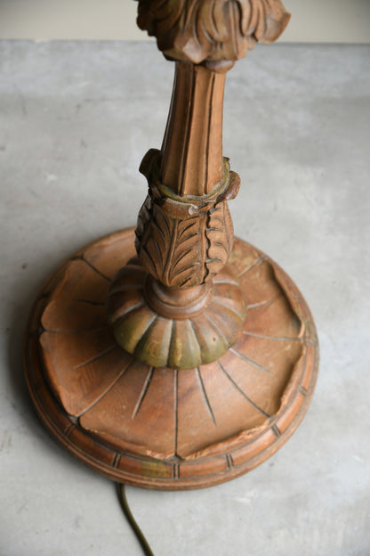 Carved Acanthus Leaf Standard Lamp