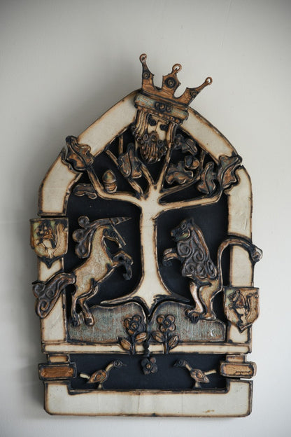 Large Pottery Wall Plaque