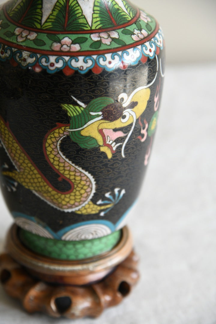 Pair Japanese Cloisonne Vase