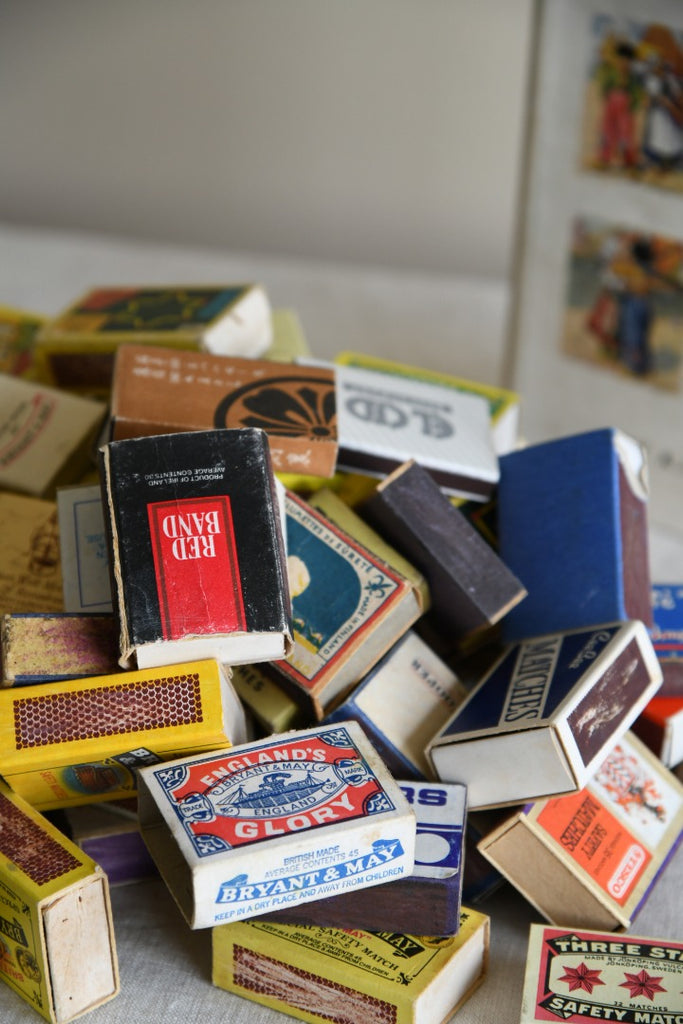 Collection of Vintage Matchboxes & Book